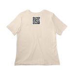 Save Lewis Logo Red, a Natural Women?s Relaxed Cotton Tee (back-view)