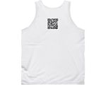Save Lewis Logo Red, a White Classic Unisex Tank Top (back-view)