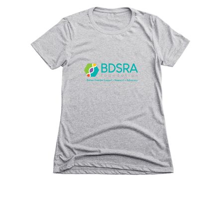 BDSRA Merch, a Dark Heather Grey Women's Slim Fit Tee