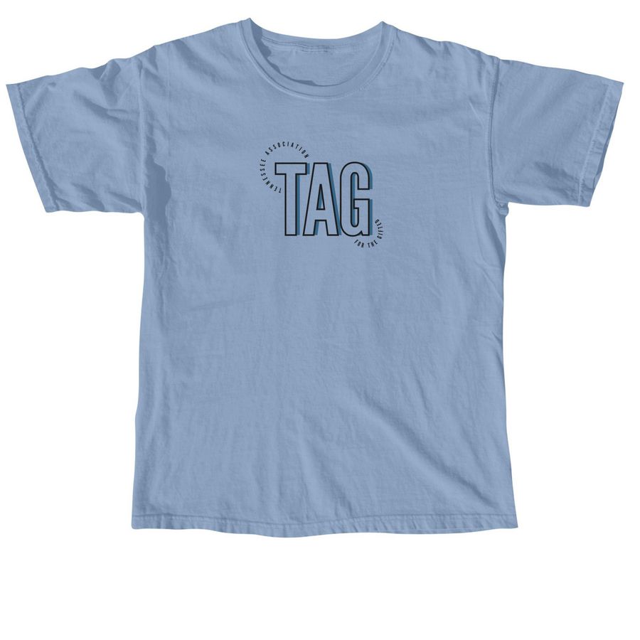 2026 TAG Conference Shirt, a Washed Denim Comfort Colors Unisex Tee