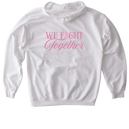 Team Heather - Front & Back Adult Hoodie, a White Gildan Softstyle Pullover Hoodie (back-view)