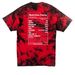 #PREMAD Collection, a Black/ Red Crystal Tie Dye Tee (back-view)