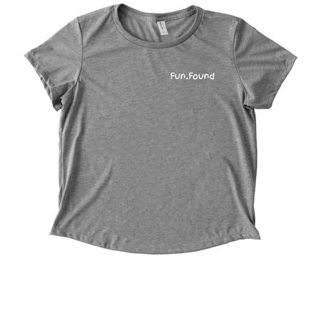 Strong heart. Bright smile, a Aluminum Grey Allmade Eco Triblend Women?s Scoop Neck Tee