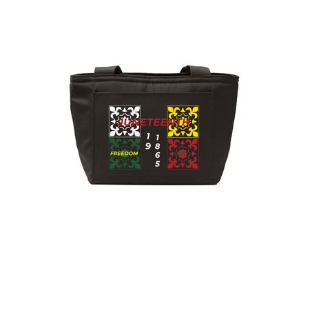 Freedom Day, 6/19/1865 Lunch Bag, a Deep Black Insulated Lunch Tote