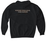RMRA pull-over hoodie, a Black Gildan Softstyle Pullover Hoodie (back-view)