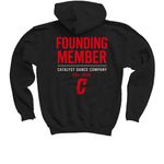 The Founders Tee, a Black Youth Pullover Hoodie (back-view)