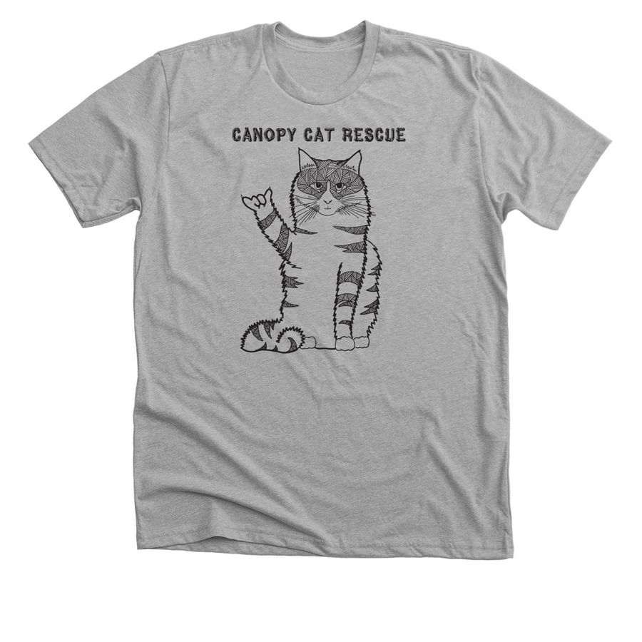 Canopy "shaka" Cat&nbsp;, a Athletic Heather Premium Unisex Tee