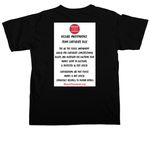 Power the People, Not Corporations, a Black Comfort Colors Unisex Tee (back-view)