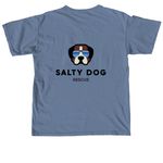 Salty, a Blue Jean Comfort Colors Unisex Tee (back-view)