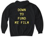 GROUP CROWD FUNDING, a Black Gildan Softstyle Pullover Hoodie (back-view)