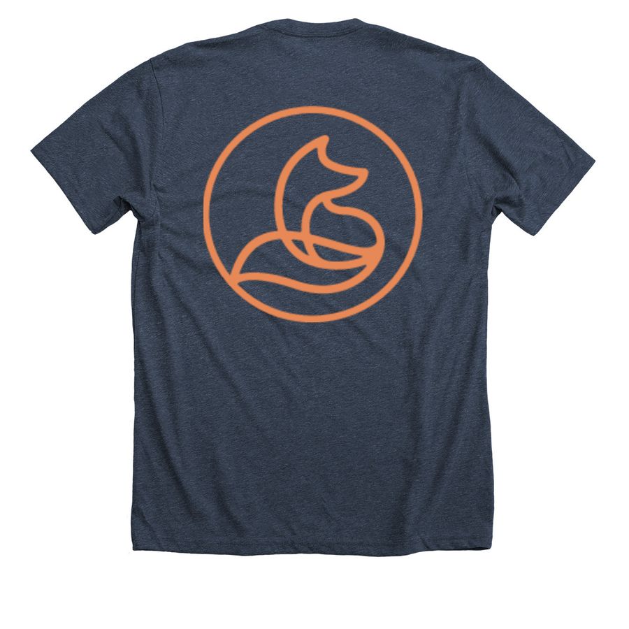 Sneaky's Tees & Hoodies, a Heather Midnight Navy Premium Unisex Tee (back-view)