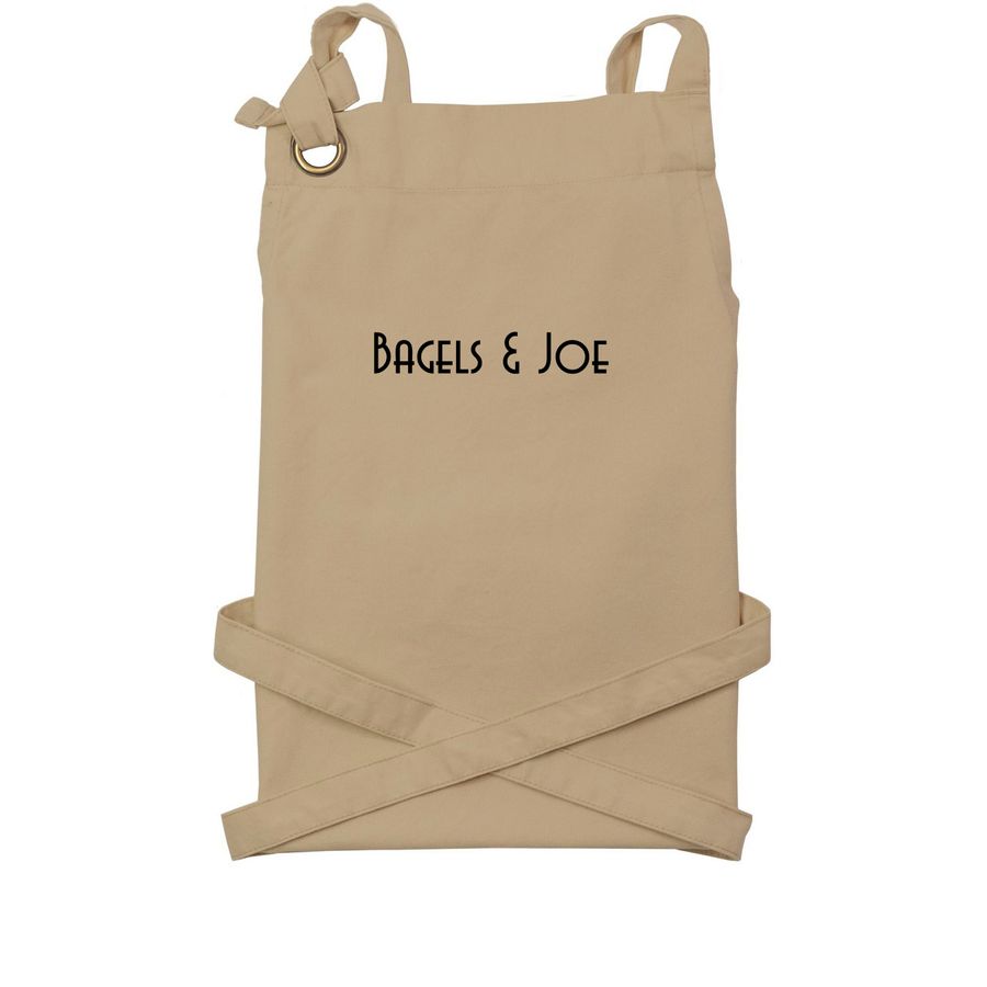 Tan Apron, a Khaki Cotton Canvas Pocket Apron