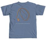 SBWCN Halloween CT shirt, a Blue Jean Comfort Colors Unisex Tee (back-view)