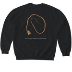 SBWCN Halloween CT shirt, a Black Softstyle Crewneck Sweatshirt (back-view)