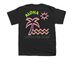 GLOW PARTY 2026, a Black Youth Unisex Tee (back-view)