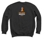 Agent Orange Awareness, a Black Crewneck Sweatshirt (back-view)