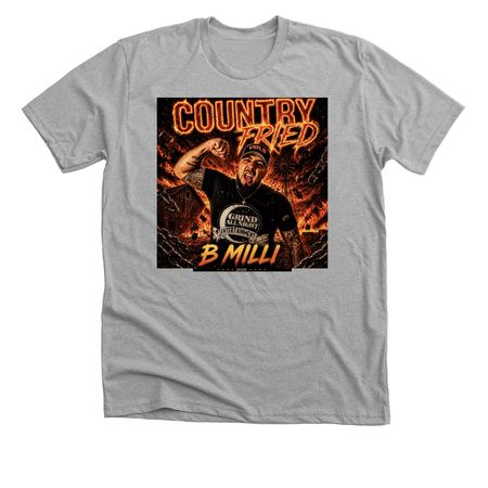 Country Fried, a Athletic Heather Premium Unisex Tee