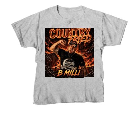 Country Fried, a Sport Grey Youth Unisex Tee