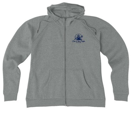 LOTMV Summit, a Aluminum Grey Heather Allmade Women?s Organic CVC Zip-Up Hoodie