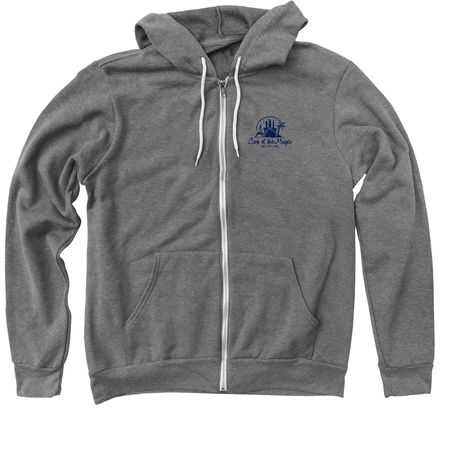 LOTMV Summit, a Deep Heather Zip Up Hoodie