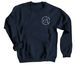 Caffeine Until Cocktail Hour, a Navy Crewneck Sweatshirt