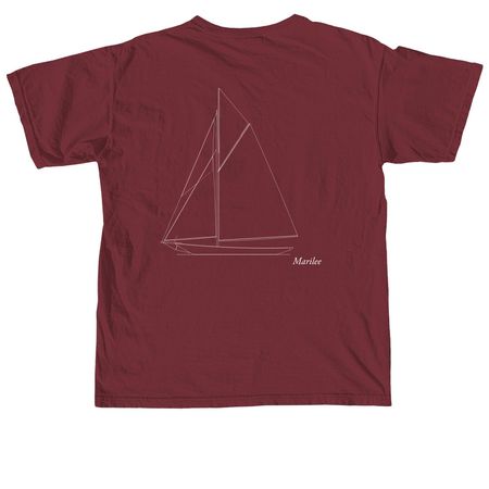 2026 REGATTA - MARILEE, a Brick Comfort Colors Unisex Tee (back-view)
