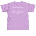 First Baptist Academy's Creation Corner, a Neon Violet Comfort Colors Unisex Tee (back-view)