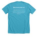 First Baptist Academy's Creation Corner, a Heather Aqua Premium Unisex Tee (back-view)