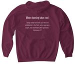 First Baptist Academy's Creation Corner, a Maroon Gildan Softstyle Pullover Hoodie (back-view)