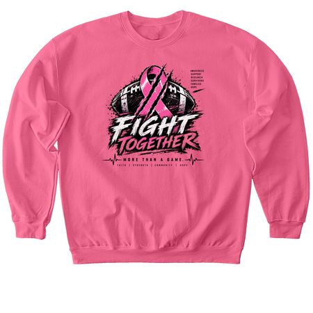 FIGHT TOGETHER&nbsp;, a Pink Lemonade Softstyle Crewneck Sweatshirt