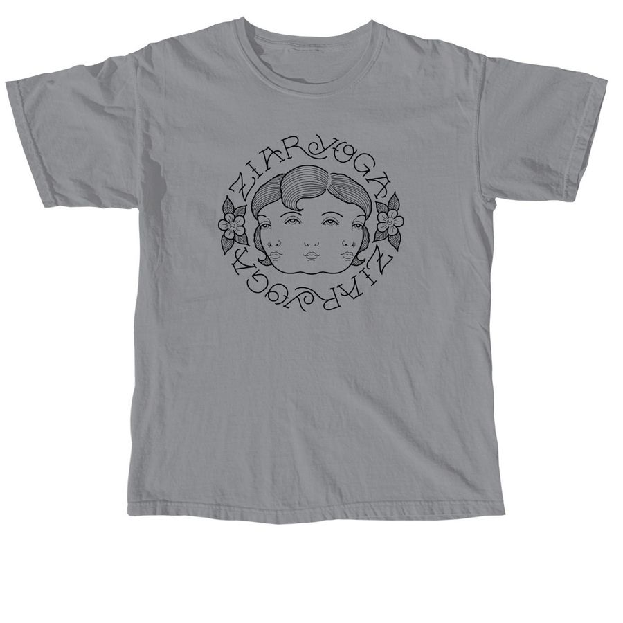 Triple Goddess ZiarYoga, a Granite Comfort Colors Unisex Tee