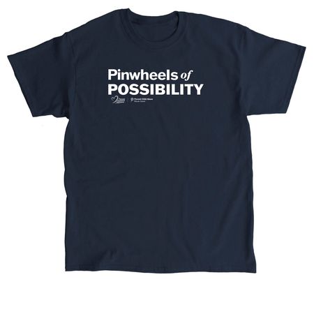 Pinwheels of POSSIBILITY, a Navy Classic Unisex Tee