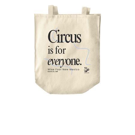 Circus Is For Everyone Tote, a Natural Over-the-Shoulder Shopping Tote Bag