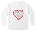 Live4Evan Heart Warrior Shirts, a White Comfort Colors Long Sleeve Pocket Tee (back-view)