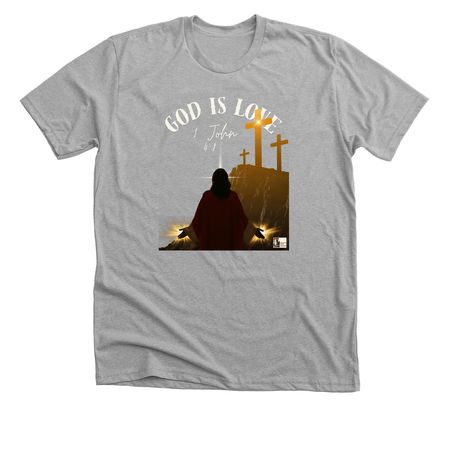 God Is Good, a Athletic Heather Premium Unisex Tee