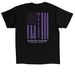 Mia Strong, a Black Classic Unisex Tee (back-view)