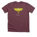 Mass Audubon Luna Moth Shirt, a Heather Maroon Premium Unisex Tee