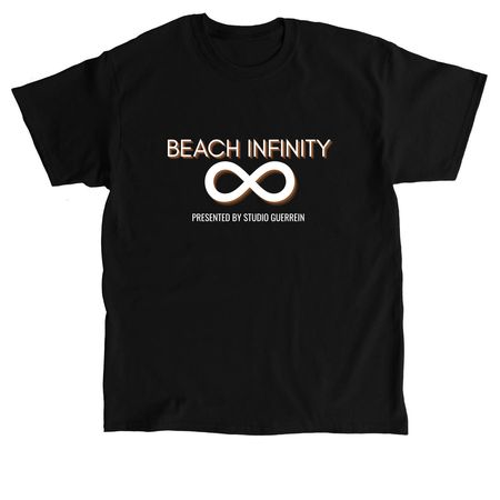 Beach Infinity Top, a Black Classic Unisex Tee