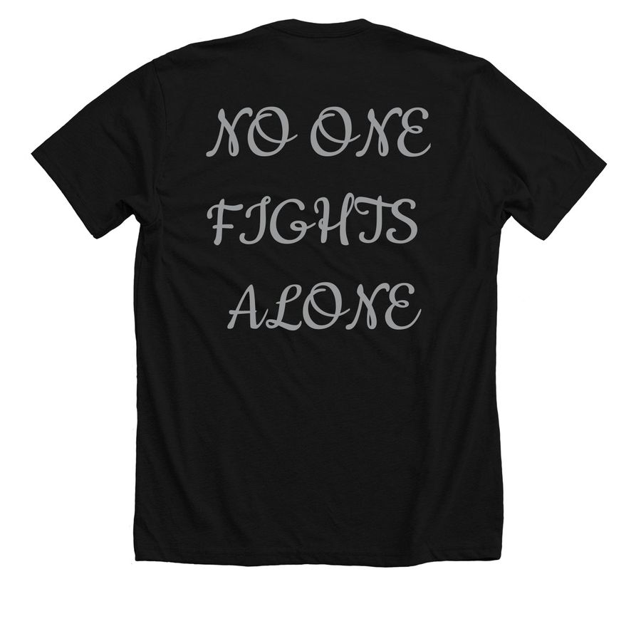 Team Autumn Grace Shirt, a Solid Black Blend Premium Unisex Tee (back-view)