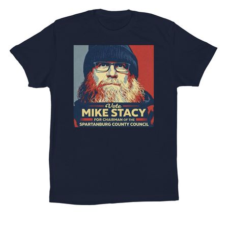 Mike Stacy for Chairman T-Shirt&nbsp;, a Navy Premium Cotton Tee
