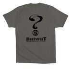 ButwuT? Artwork&nbsp;, a Asphalt Premium Cotton Tee (back-view)