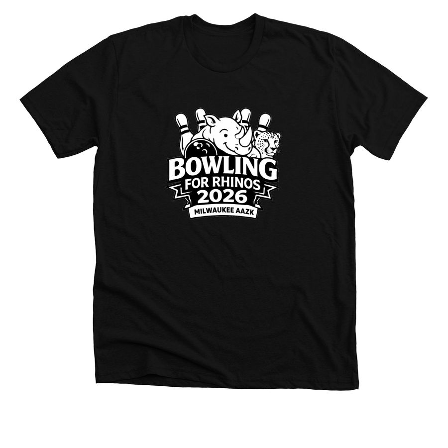 2026 Bowling for Rhinos&nbsp;, a Solid Black Blend Premium Unisex Tee