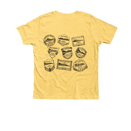 Youth Ford/CSG12 Port Visit Family Day Shirt, a Heather Yellow Gold Premium Youth Tee