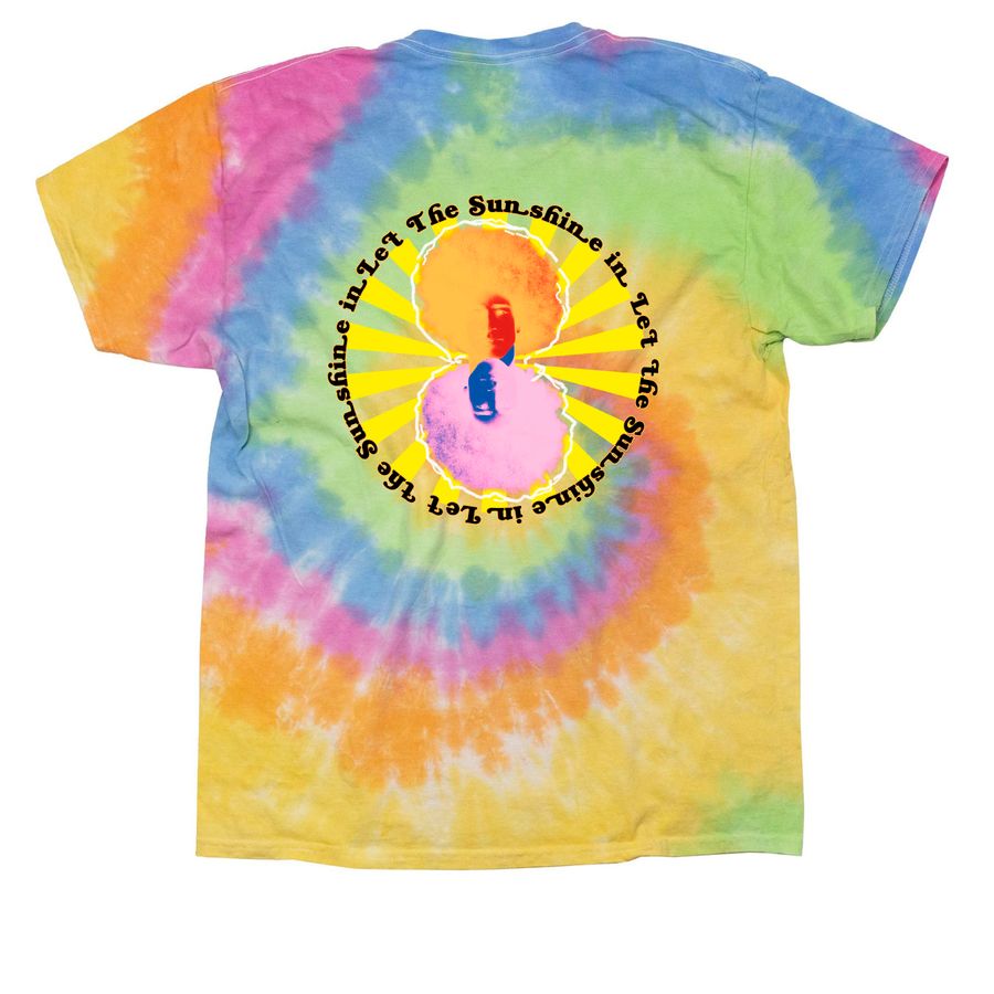 Let the Sunshine In Tee, a Eternity Classic Tie Dye Tee (back-view)
