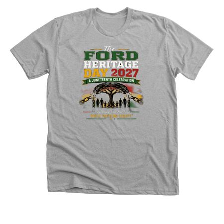 OFFICIAL FORD HERITAGE DAY T-SHIRT, a Athletic Heather Premium Unisex Tee