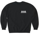Echo&nbsp;, a Black Softstyle Crewneck Sweatshirt (back-view)