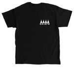 Echo&nbsp;, a Black Classic Unisex Tee (back-view)