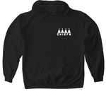 Echo&nbsp;, a Black Gildan Softstyle Pullover Hoodie (back-view)