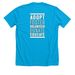 Campaign: Each Animal Counts II, a Neon Blue Premium Unisex Tee (back-view)