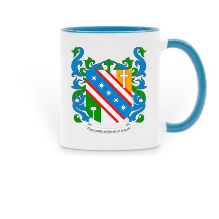 FDTC Mugs, a Light Blue Two-Tone Ceramic Mug